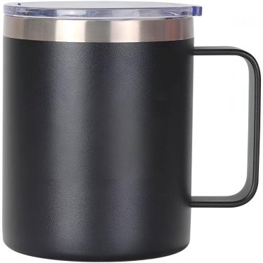 Imagem de Copo Térmico Inox Preto 360ml: Ideal P/ Cerveja, Café e Bebidas Geladas!