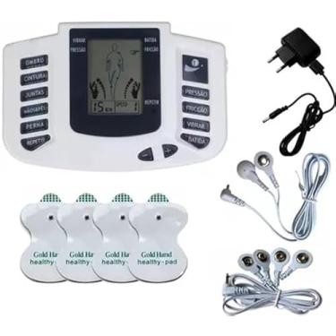 Imagem de Aparelho Choque Dor Muscular Fisioterapia Massageador com Eletrodos Alivio da Dor - 110V