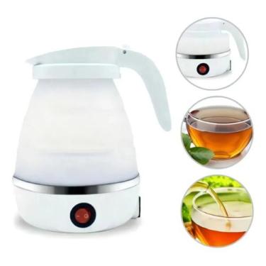 Imagem de Chaleira Elétrica Dobrável Silicone Portátil 600ml 127v - DS, 110V