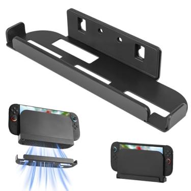 Imagem de REEYEAR Metal Wall Mount Holder Compatible with Switch 2 – Space-Saving Console Bracket with Vent Holes and Soft Padding – Secure Wall or Pegboard Setup Near TV or Monitor