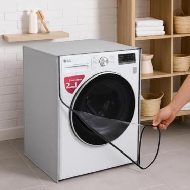 Imagem de Capa Lavadora Frontal Lava E Seca Samsung LG Hisense 13kg 14kg 17kg 18kg