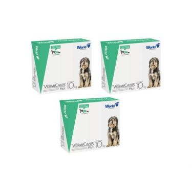 Imagem de Vermifugo P/ Cães 10kg Vermicanis Plus 800mg World 12 Comp