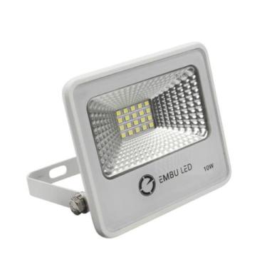 Imagem de Refletor LED 10W 6000K Slim IP66 Branco Linha Pro Embu Led