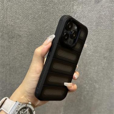 Imagem de Capa de telefone para iPhone 11 12 13 14 15 16 Pro Max Plus Matte Shockproof Bumper Back Cases Cover, Preto, para iPhone 16