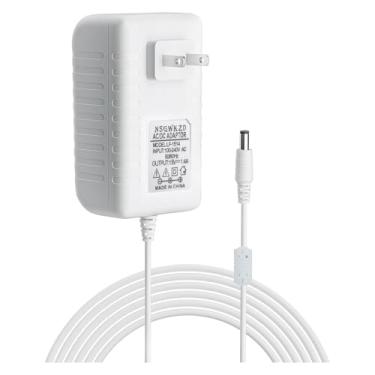 Imagem de Cabo de alimentação branco de 21 W para Echo Show 5 3ª geração versão 2023, Echo Show 1ª geração, Echo 1ª/2ª geração, carregador adaptador de energia