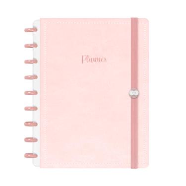 Imagem de Planner Iscool Disc 2026 Inteligente Datado Solid Touch Couro Rosa