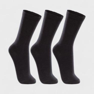 Imagem de Kit 3 Meias Lupo Cano Longo Adulto Algodão, 0902, 41a44