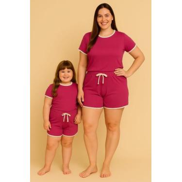 Imagem de Vestido mãe e filha babados estampado - loredan, Pink, P E 03
