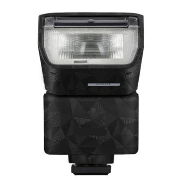 Imagem de HVL F28RM Anti-riscos Câmera Flash Vinil Wrap Skins Protetor Decalques para Sony HVL F28RM Wraps Capa Adesivo (Triângulo Preto)