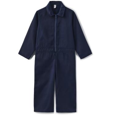 Imagem de GRANDWISH Macacão infantil azul-marinho para meninos e meninas, macacão infantil de manga comprida para caldeira de mecânico, tamanho 3 anos