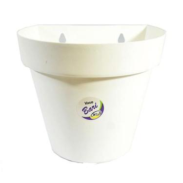 Imagem de Kit 3 a 5 Vasos para plantas arandela parede meia lua flores jardim ve