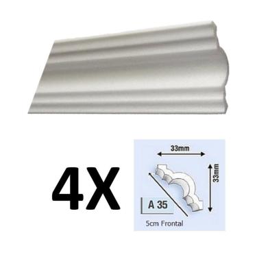 Imagem de Kit 4 Molduras De Isopor Rodateto A35 8 Metros Epex