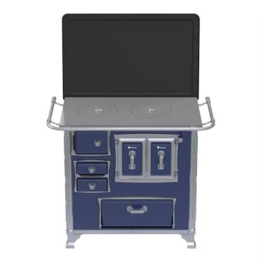 Imagem de Fogao a Lenha GII N 1 Gab Sec Azul com Tampa SD