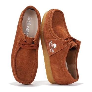 Imagem de Project Cloud Sapatos femininos 100% de couro genuíno - Palmilha de espuma viscoelástica, sapatos Oxford para mulheres, calçados - Mocassins casuais de trabalho com sola antiderrapante leve com renda