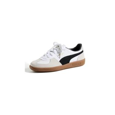 Imagem de PUMA Tênis unissex Palermo, branco-vapor, cinza, 40 feminino/39 masculino