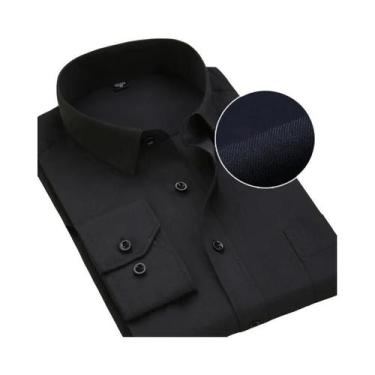 Imagem de Camisas Sociais Masculinas Plus Size 8XL - Manga Comprida Listrada Bra