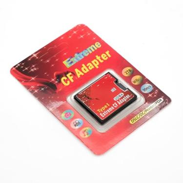 Imagem de Sonilco Adaptador de leitor de cartão de memória Flash compacto CF Tipo I (TF para CF)