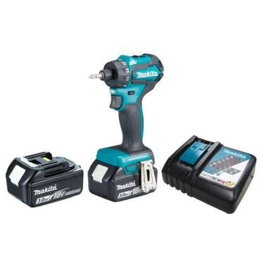 Imagem de Parafusadeira Furadeira Sem Fio 18v Torque 40n.m Com 2 Baterias Carregador Maleta Ddf083rfj Makita