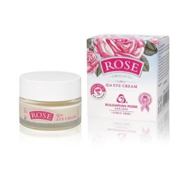 Imagem de Creme para os olhos Bulgarianrose com óleo de rosa natural para manchas escuras e inchaço, creme para os olhos para rugas e bolsas, creme antienvelhecimento para os olhos com água de rosas ajuda a