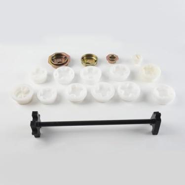 Imagem de YTK Chave de bóton de ferro serve com revestimento para tampas de bóton de 5 cm e 1,9 cm Abridor de tampa de tambor de óleo, chave de barril de ferro de cobre completo