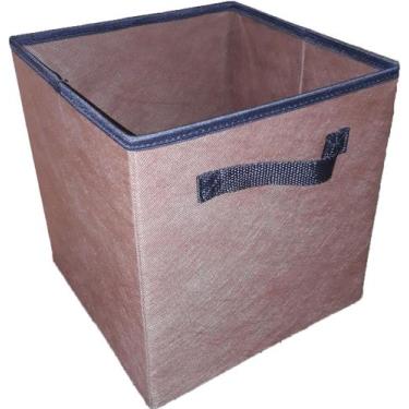 Imagem de Caixa organizadora de 28x30x28- Marrom - Organibox