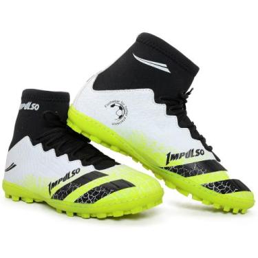 Imagem de chuteira socIETY ADULTO JUVENIL - IMPULSO, Branco amarelo, 40