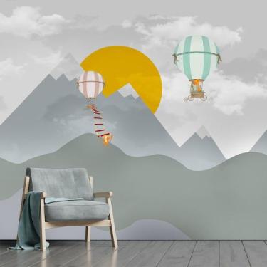 Imagem de Papel de Parede Infantil Quarto Criança Balão Sala Adesivo - 459pcm - 