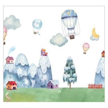 Imagem de Papel de Parede Adesivo Infantil Paisagem Quarto Bebe - 732pcp - Allod