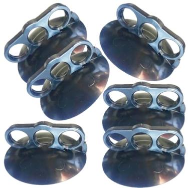Imagem de Kit com 6 Ventosa Tipo Garra Em Silicone Cristal ou Black de110mm Martelinho De Ouro Alta Sucção Funilaria Tela Azuleijo (Preto)
