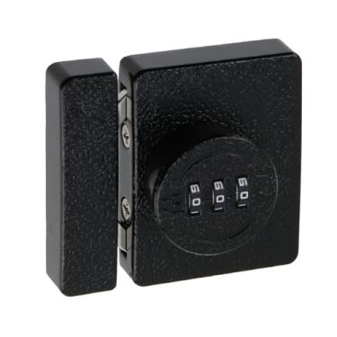 Imagem de Risbay Fechadura de combinação de fechadura de armário sem chave, fechadura mecânica de liga de zinco de 3 dígitos de 180 graus para porta oscilante/deslizante gaveta armário armário armário caixa de
