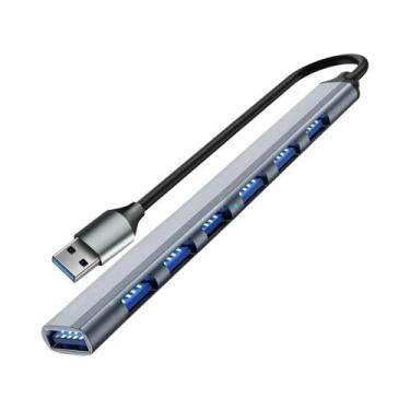 Imagem de Hub USB C 7 Em 1 Adaptador Multi USB Splitter OTG USB 3.0 Para Macbook