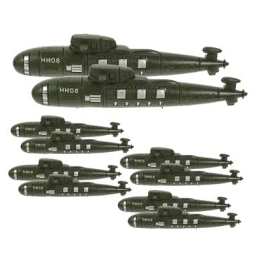 Imagem de TOYANDONA 12pcs Simulated Submarine Ornament Toys Decor Models Submarines Statue Adornment Kids Playthings Toy Ships Sand Table Submarines Desktop Submarines Model Pp Child Crafts