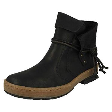 Imagem de Rieker Bota feminina Felicitas 71, Black, 36 BR