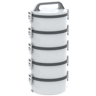 Imagem de Conjunto 5 Marmitas Térmicas Marmitex Termoprato Tekcor 1,5L Soprano C