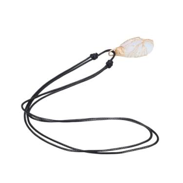 Imagem de Colar Com Pingente de Pedra, Colar Decorativo Com Pedra de Cura, Traje Formal Envolvido para Uso Diário Unissex (Opala)