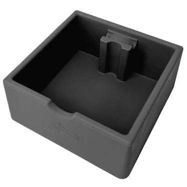 Imagem de URBEST Caixa de silicone para café, absorvente de choque, durável, estilo barista, almofada de pressão em pó e balde de café em um só