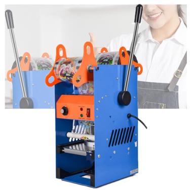 Imagem de Seladora De Copos EléTrica, MáQuina Comercial De Selagem De Copos Para Copos De 72/78/90/95 Mm De DiâMetro Para Selar Copos De Pp, Pet Ou Pe