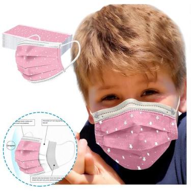 Imagem de 30pcs máscara infantil máscara descartável boca rosto rosto à prova de