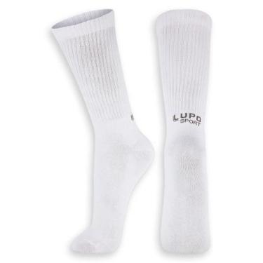 Imagem de Meia Esportiva Cano Longo Lupo 3292-010, Branco, 37-40