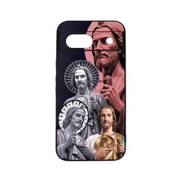 Imagem de qizjio San Judas Capa protetora à prova de choque Mexico Guadalupe capa de telefone para Google Pixel 8A