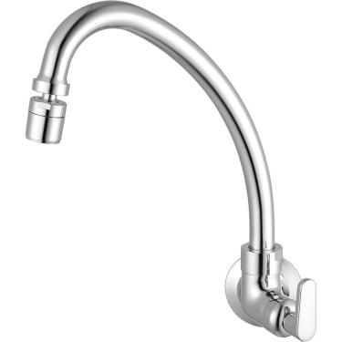 Imagem de Torneira Para Cozinha Parede Bica Móvel Bj Uni Meber