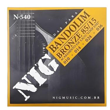 Imagem de Encordoamento Nig N540 Bandolim 8 Cordas Bronze 85/15