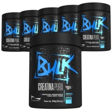 Imagem de Kit 6x Creatina Monohidratada 100% Pura em Pó 300g Suplemento Creatine Creapure - Bulk Nutrition-Unissex