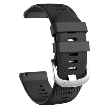 Imagem de Pulseiras para Garmin Forerunner 255/265, 22 mm compatível com Garmin Vivoactive 4/Venu 3/Venu 2 (preta, 22 mm)