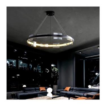 Imagem de SRSXYMBD Candelabros nórdicos para decoração de casa para sala de jantar, luzes pendentes com brilho, candeeiros suspensos para iluminação de teto, iluminação interior, luzes pendentes