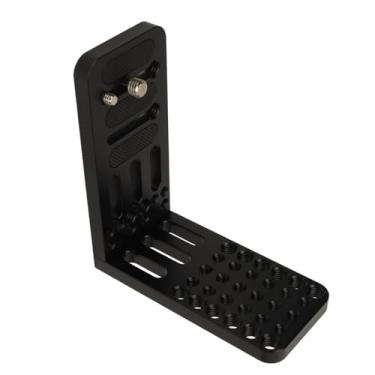 Imagem de Cryfokt Suporte L para Câmera, Carga Antiderrapante de 44,1 Lb, Vertical, Horizontal, Liga de Alumínio, tripé para Câmera, Placa de Filmagem Vertical, Ampla, Compatível Com Peso Leve para Vídeo