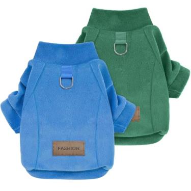 Imagem de Mosucoirl Suéter de lã para cães com capuz para animais de estimação, casacos quentes de algodão, roupas de inverno, pulôver, jaqueta, macacão para cães pequenos, médios, gatos, pelúcia, poodle