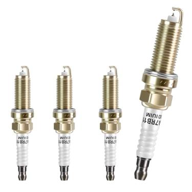 Imagem de STZJAYE Pacote com 4 velas de ignição de irídio duplo 9621 compatíveis com Ford para Ranger para Explorer para Mustang para Focus for Escape for Cavalier INFINITI para G35 para G37 para Q70 para QX60