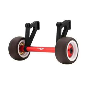 Imagem de NMNRC Barra com rodas de fibra de carbono com ângulo ajustável compatível com Arrma 1/8 Notorious Kraton 6S EXB V6 4X4 RTR Notorious Series Upgrades Part Red