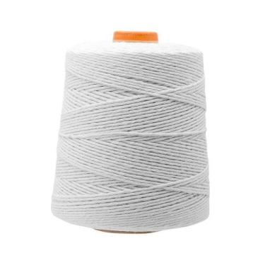 Imagem de Barbante Pluma 600g Colorido Fio 6 / Fio 8, Branco Fio 8 Cor 26